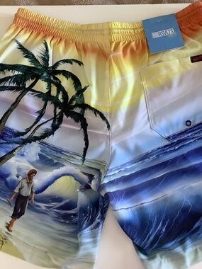 RSVLTS Bob Ross Swim Trunks